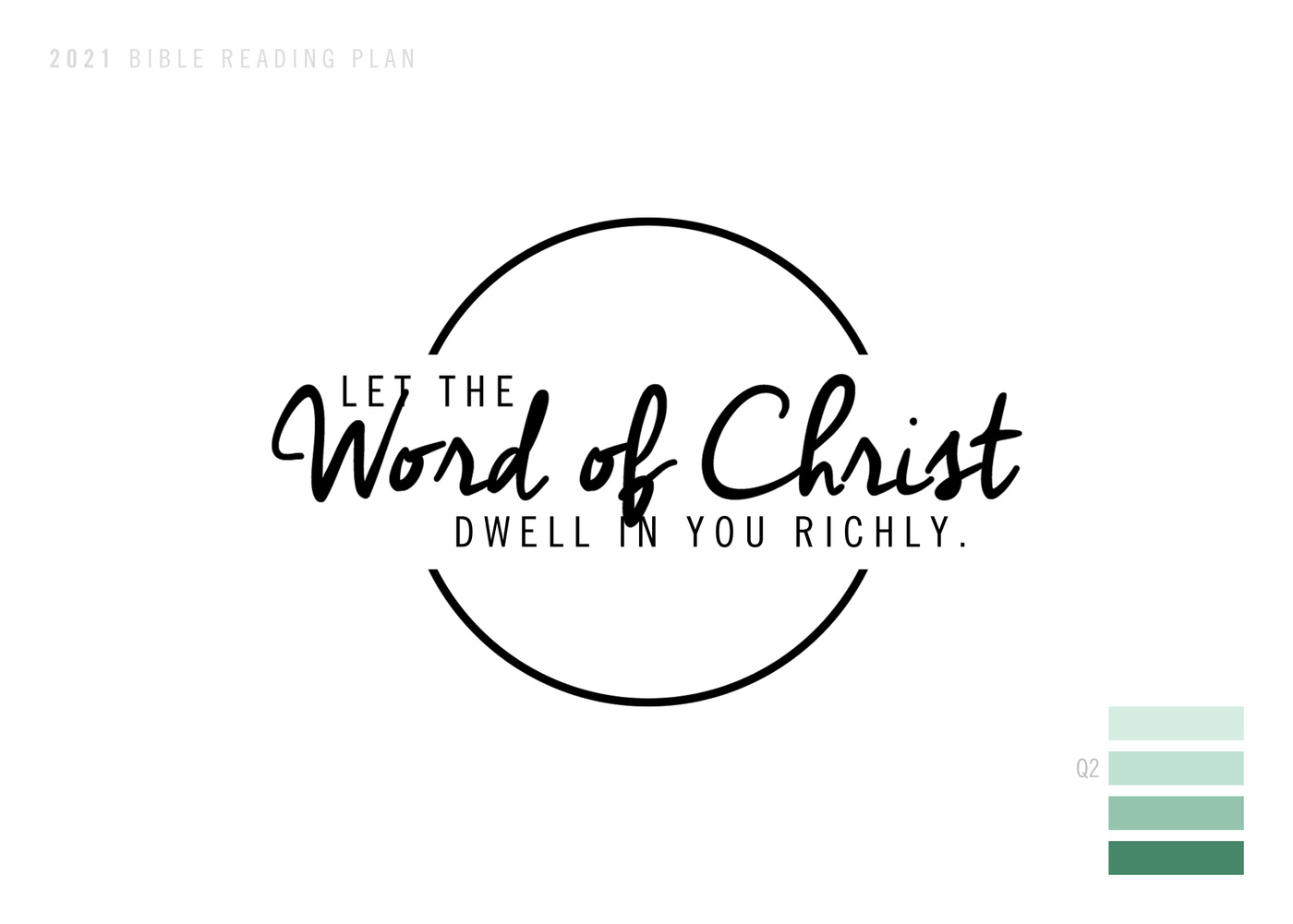 Bible Reading Plan